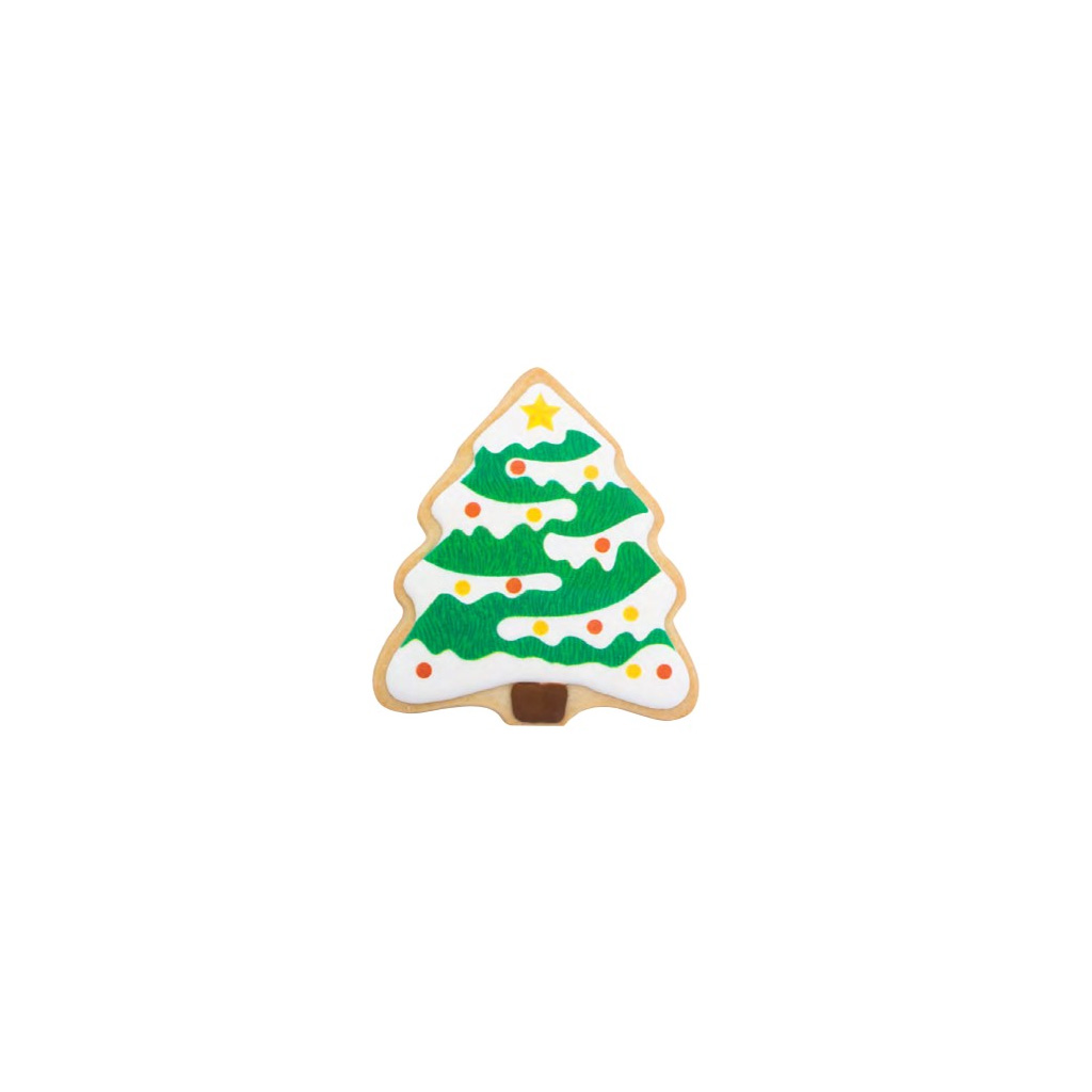 Christmas Tree Decorated Cookie