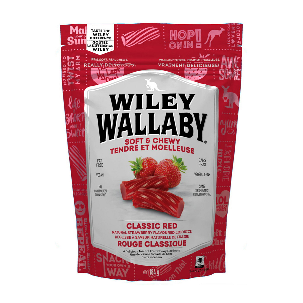 Wiley Wallaby Licorice Red